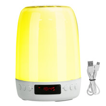 Natlampe til babyer, der kan bruges hele natten, med berøringsopvågningsfunktion, genopladelig RGB-lampe med 48 farveeffekter og