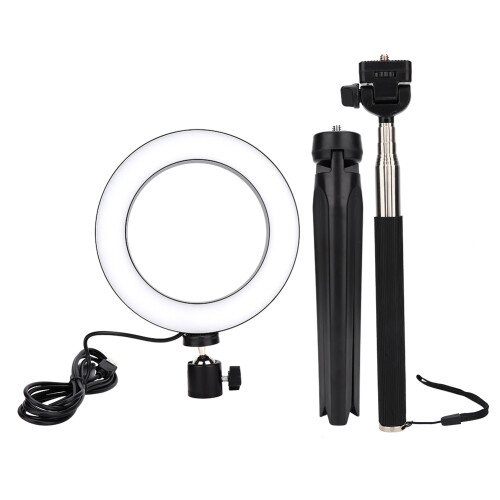 LED Ring Light With Three Light Modes And USB Powered Design, Adjustable Brightness Compact And Portable For Live Streaming Lighting Makeup Lighting