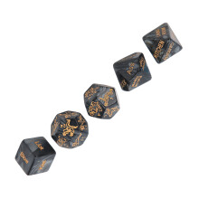 Black 5pcs Dice for Couples: Romantic Foreplay Toy for Valentine's