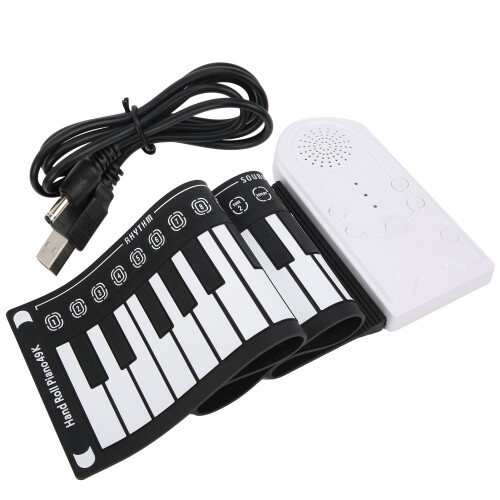 Folding Design Piano Keyboard Foldable Electronic Piano With Recording Function Soft Touch Surface Durable Piano Keyboard For Learning And Fun