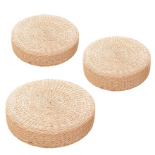 Handgemachtes geflochtenes Futon-Bodenmatte - Runde Binse, japanische Kohlefarbe