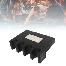 Support en caoutchouc noir pour queue de billard, pince à griffes pour bars et clubs, 4 trous