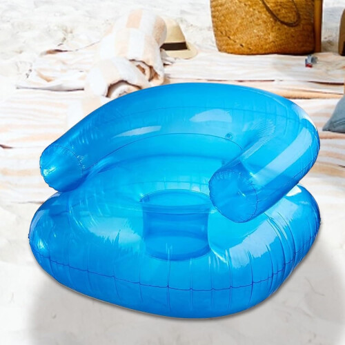 Pool Float Inflatable Chair with Comfortable Seating, Bright Colors, Durable Vinyl for Beach and Pool 1