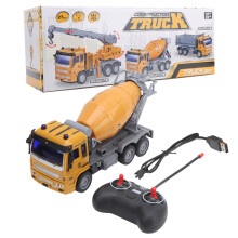 Remote Control Crane Toy for Kids, Highly Simulated Design with LED Headlights Wireless Control Technology Rechargeable Battery Powered Educational