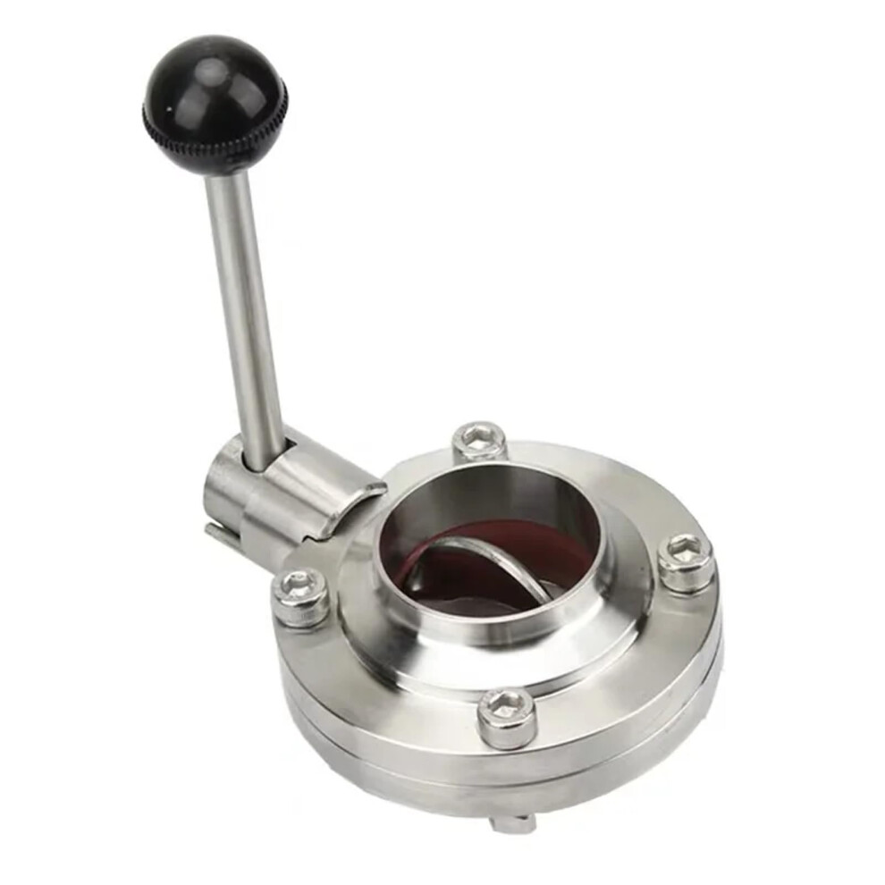 Ss304 3 Inch Stainless Steel Butterfly Valve With Quick Clamp For Brewing And Dairy Flow Control 9094768785515