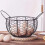Egg Basket Farmhouse Rustic Wire with Handle for Collecting Eggs and Countertop Display 4
