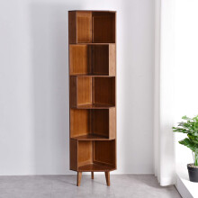BALANBO 5-Bookcase Industrial Cube Shelf Corner Bookshelf Display Corner Storage Tall Bookshelf Multifunctional Storage Display Stand Shelf for Home