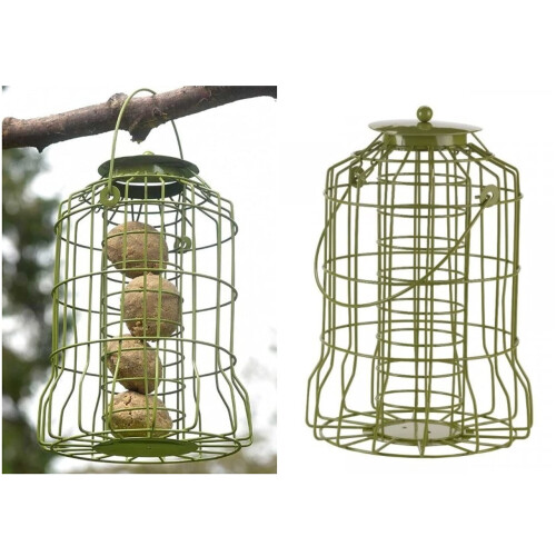 Chapel Wood Squirrel Proof Fat Ball Feeder Green