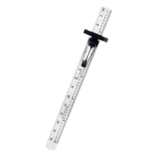 Stainless Steel Pocket Ruler Detachable Clip Precision Measuring Gauge Tool For Sewing Woodworking And DIY Crafts