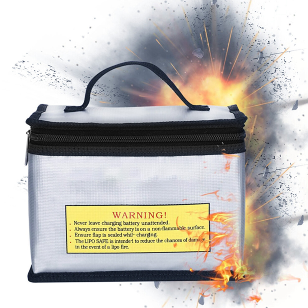 Explosion Proof Fireproof Battery Bag Pouch Lipo Safe Storage 140X90mm 7611378906219