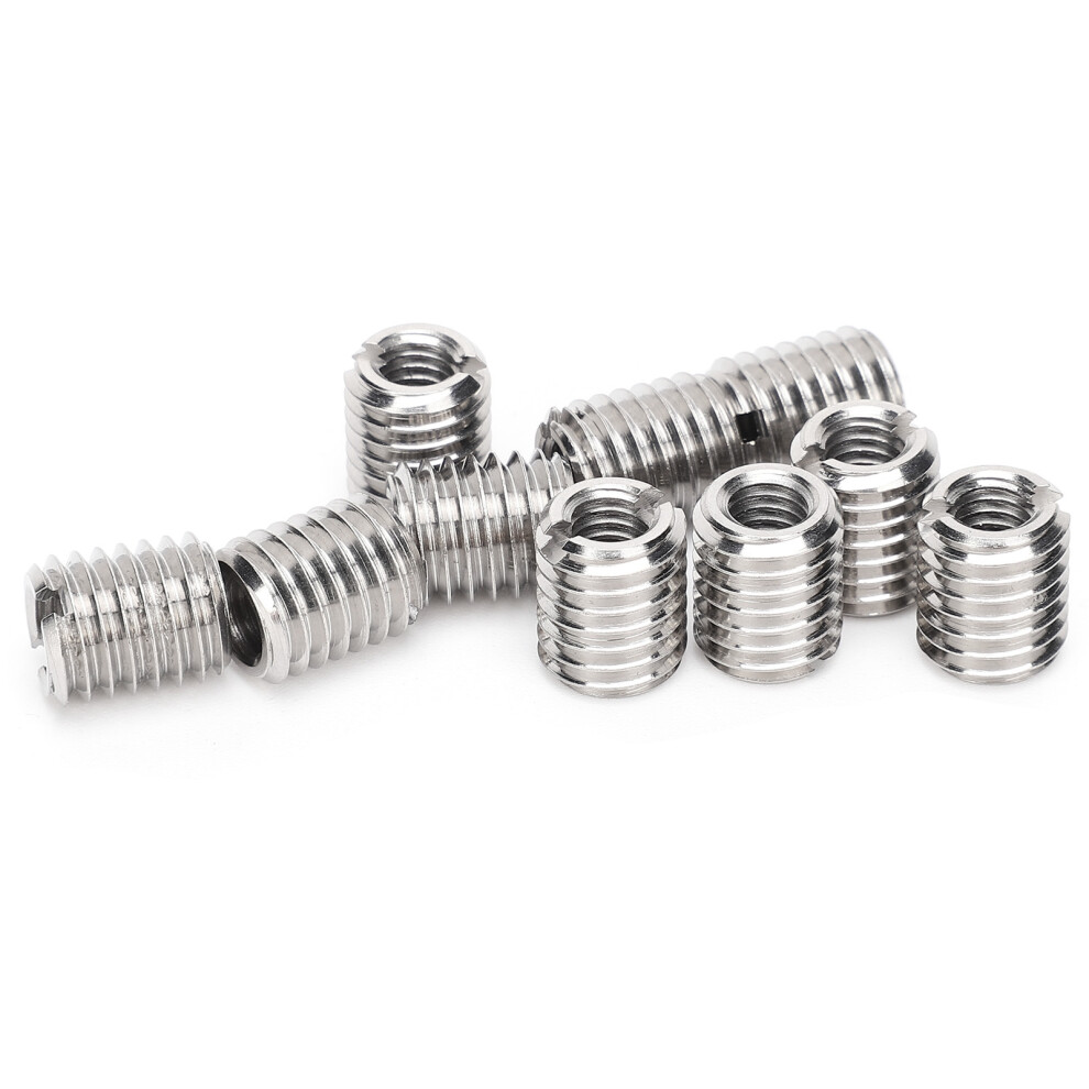 Stainless Steel M6x1.0 Female To M10x1.5 Male Thread Reducer Kit 10Pcs 7681378906182