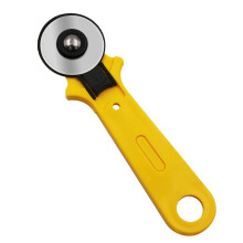 45MM Manual Fabric Cutter Rotary Wheel Cutter With Plastic Handle For Fabric Leather Paper