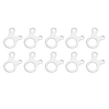 Außenleine-Spanner mit 3 Löchern für Zelt, Camping, Wandern, Rucksack, Silber