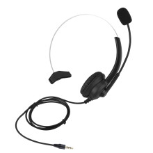 Noise Canceling Headset For Landline Phones, High Sound Quality Telephone Binaural Headphone With Flexible Mic And Super Lightweight Design For Call C