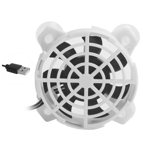 USB Fan2In1 Συσκευή ψύξης διπλού ανεμιστήρα υπολογιστή με έλεγχο ταχύτητας Μακράς