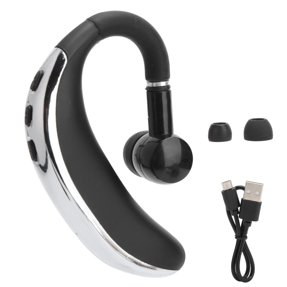 Bluetooth 5.0 Wireless Earpiece Voice Command Sweatproof Ergonomic Design Noise Reduction Headset Hands-Free Mute Switch Compatible With Ios Android F 9012494813456
