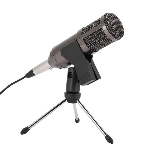 Συμπυκνωτής μικροφώνου USB Μείωση θορύβου Plug and Play Ροή ήχου μέσω υπολογιστή 2