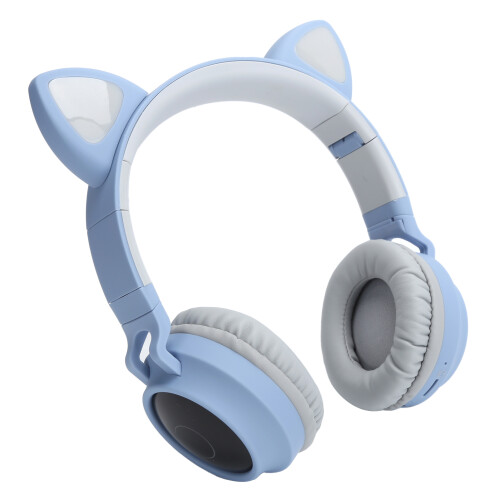 Ακουστικά Bluetooth για παιδιά με αυτιά γάτας, LED φώτα, ρυθμιζόμενη ένταση ήχου, 2