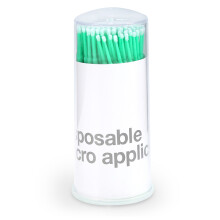 Mini wattenstaafjes voor make-up en persoonlijke verzorging, pluisvrije applicator voor wimperextensions, buigbaar ontwerp met stofvrije opbergdoos.