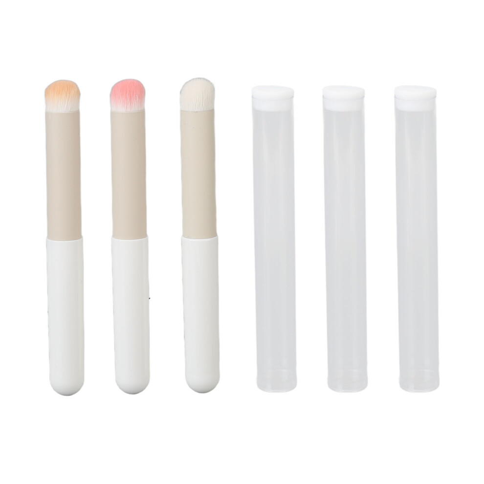 Round Head Makeup Sponge Brush Reusable Makeup Sponge for Concealer Foundation Soft Brush Head Fine Bristles Applicator Multifunctional Use Easy to