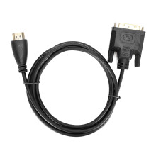Kábel HDMI na DVI, obojsmerný, vysokorýchlostný adaptér HDMI A na DVI, podpora 1080P Full HD, pozlátené konektory, dvojité tienenie signálu