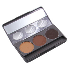 Eyebrow Trio Kit Natural Brows Waterproof Powder Eyebrow Makeup With Double Head Brush Smudge Resistant High Pigment Long Lasting Brow Powder For All