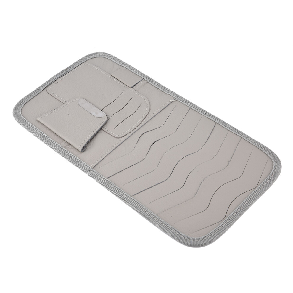Cd Storage Pocket In Leather Material With Sun Visor Organizer Function, Universal Fit For Cars And Suvs, Prevents Slipping And Keeps Items Securely S 9176269420185