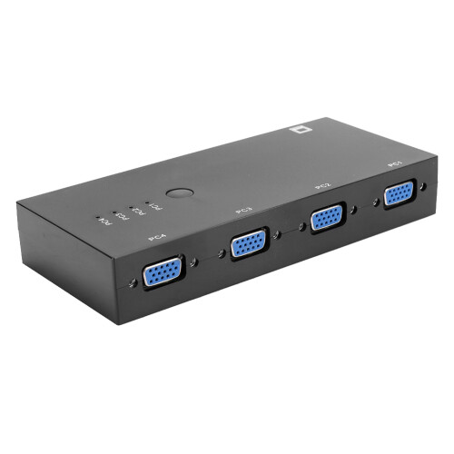 Κουτί διακόπτη VGA Plug and Play χωρίς εξωτερική τροφοδοσία. Χειροκίνητος διακόπτης που 1