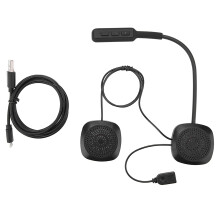 Motorfiets Bluetooth-headset met hoge geluidskwaliteit, ruisonderdrukking, waterdicht, handsfree, Bluetooth 5.0, dubbele stereoluidspreker,