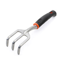 Mini Garden Tools Small Gardening Rake with Ergonomic Rubber Grip for Bonsai and Flower Pots