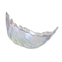 Nordic Style Iridescent Glass Salad Bowl MultiFunction Fruit Dessert Bowl for Home and Parties