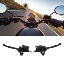 Levier d'embrayage et de frein pour moto 7/8 pouces M10, compatible avec motos et quads de 0 Ă 300 cc