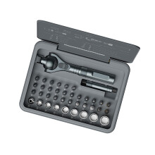 40 in 1 Ratcheting Screwdriver Set Steel With Extendable Handle 28Piece Bit Kit Multifunction Ratchet Wrench