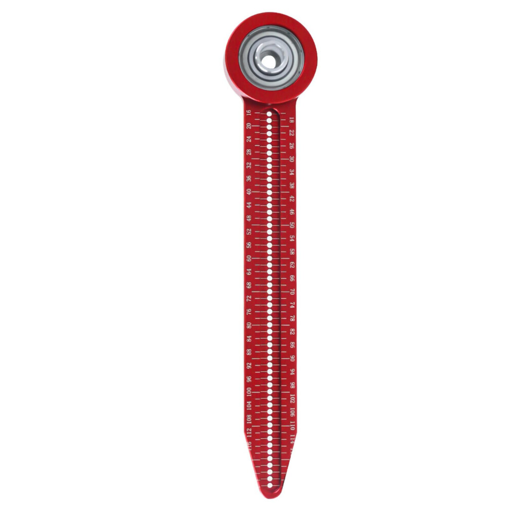 Carpentry Ruler Aluminum Round Marking Gauge Tool Drawing Ruler Measuring Instrument For Woodworking 9187378807507