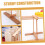 Pasta Drying Rack Compact Noodle Dryer Stand Spaghetti Holder Reusable Kitchen Accessory Matching Kitchen Decor 4