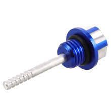 Motorcycle Aluminum Oil Level Gauge Accurate Check Wide Brand Fit Sleek Design Blue