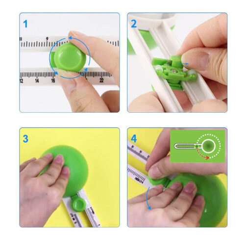 Circle Cutter Adjustable 832 cm, Plastic Shell Round Paper Cutter For Handicrafts Making 1