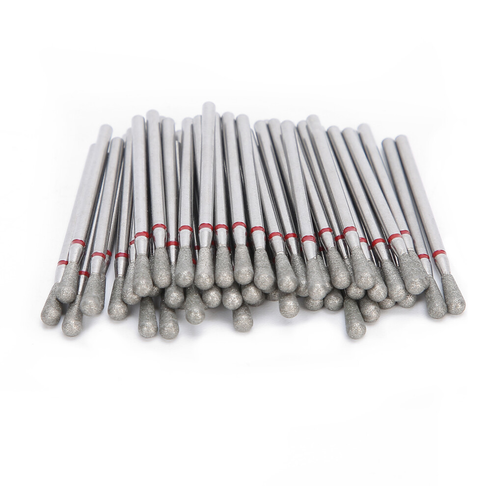 50pcs Emery Nail Drill Bits for Manicure, Polishing & Pedicure