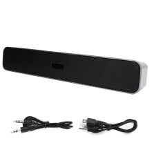 Wireless Bluetooth Soundbar For TV, Stereo Surround System With Built-In Subwoofer And Noise Cancellation, Supports USB SD Card AUX Input Plus 6 Hours