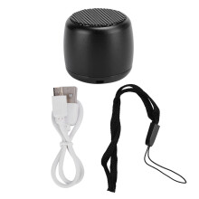 Water Resistant Mini Boom Bluetooth Speaker Compact Sleek Metallic Finish Powerful Sound Output Wireless Stereo Pairing Lightweight Rechargeable Built