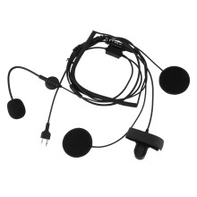 Halbgesichts-Motorradhelm-Headset mit Wind- und Geräuschunterdrückung, Bügelmikrofon und zwei Lautsprechern für verbesserte Klangqualität und