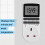 Programmable Timer Socket Plug Digital Timer Outlet Energy Saving Programmable Timer With LCD Display Countdown Shutdown Mode Flame Retardant Compact 2
