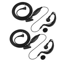 Push-to-talk headset/walkietalkie met ingebouwde microfoon, G-vormig ontwerp, ruisonderdrukking, compatibel met Motorola radio's, draaibare