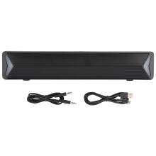 Soundbar con subwoofer integrato, audio stereo Hi-Fi di alta qualità, tecnologia Bluetooth 5.0, alimentazione USB, ideale per progetti con computer