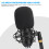 Πυκνωτικό μικρόφωνο εγγραφής για podcasting Υψηλής πιστότητας καρδιοειδές μικρόφωνο 8