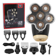 Conjunto de cabeças de substituição para barbeador masculino 8D Flex Floating Heads Anti-Abrasion Electroplate Surfaces Universal Compatible With