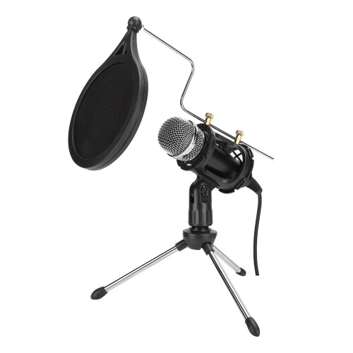 Noise Reduction USB Microphone For Gaming And Broadcasting High Sensitivity Mini Condenser Mic With Plug And Play Functionality Compatible With PC 1
