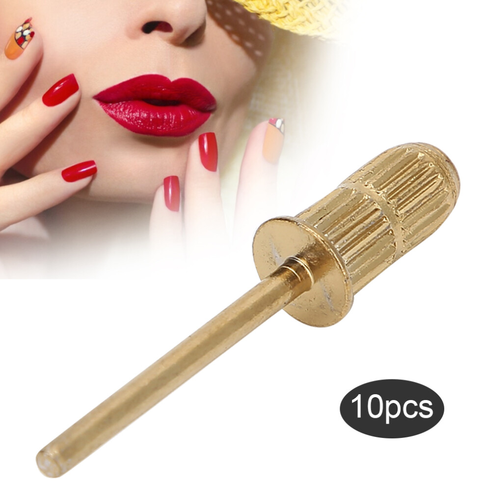 Gold/Silver 10Pcs 2.35Mm Nail Sanding Bands Mandrels For Electric Drill &