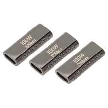 USB-C Adapter 3er-Pack: 20 Gbit/s Datenübertragung, 100 W Leistung, Zinklegierung, Plug & Play