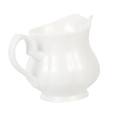 500ml Ceramic Milk Frothing Pitcher Bone China Jug with Ergonomic Handle for Kitchen and Café